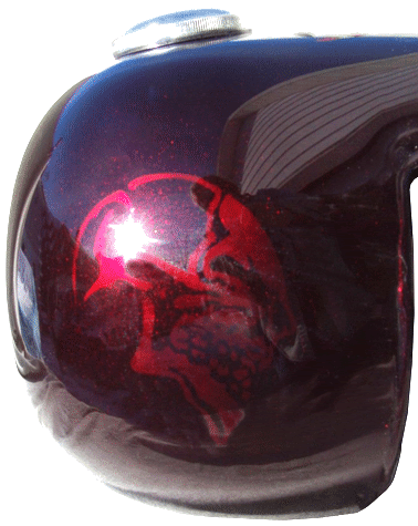 truefire flames & Skull